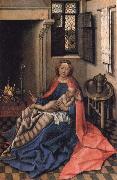 Robert Campin Virgin and Child at the Fireside USA oil painting artist